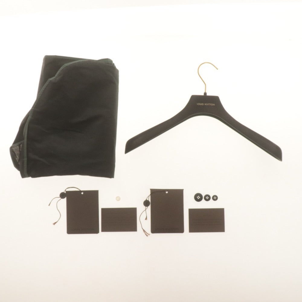 ■ ルイヴィトン テーラード ジャケット モノグラム 総柄 メンズ 52 (XXL相当) グレー 付属品付き