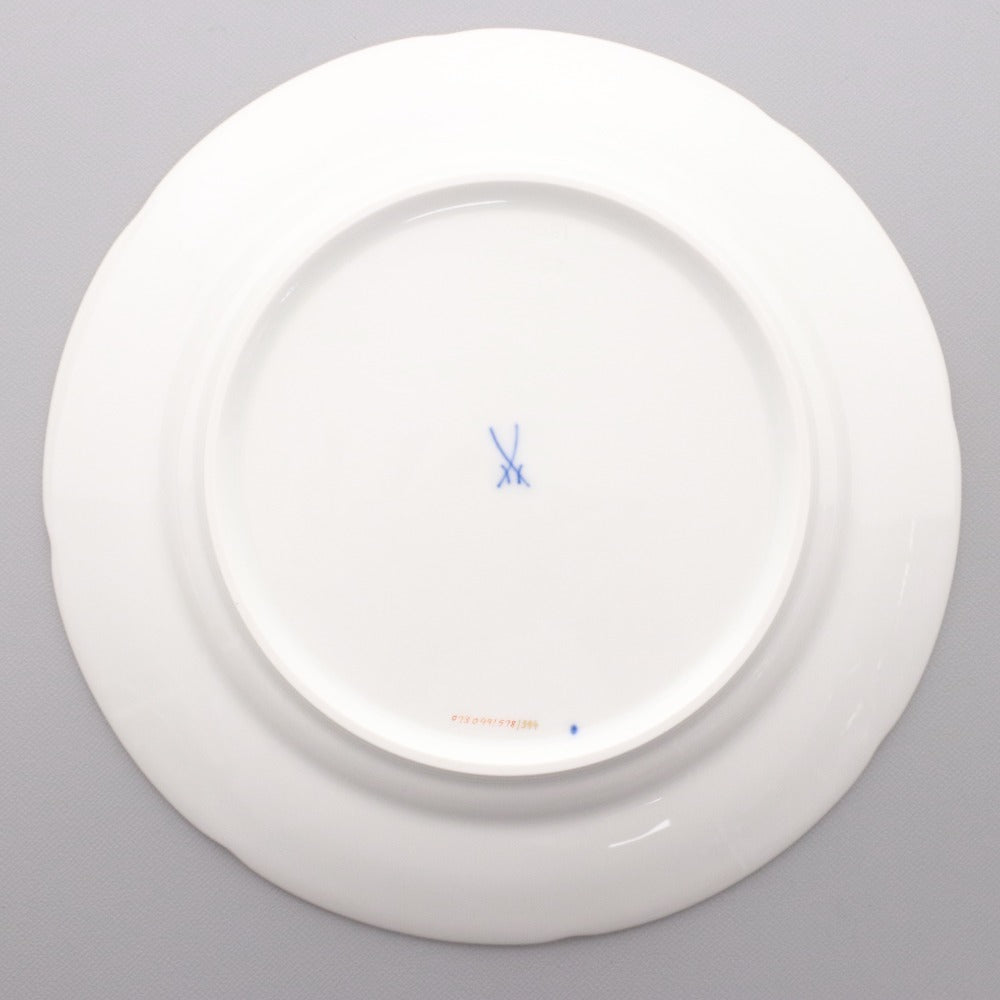 ■ Meissen マイセン プレート Bフォーム 金彩 花柄 一級品 ホワイト ゴールド 箱付き