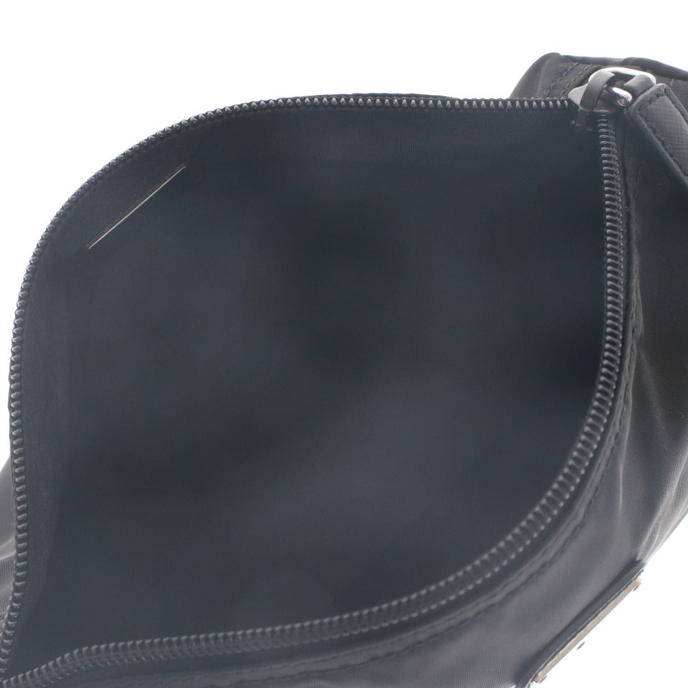 ■ PRADA プラダ ポーチ ハンド バッグ 鞄 1N0012 ファスナー 内ポケット ナイロン メンズ レディース ブラック 未使用