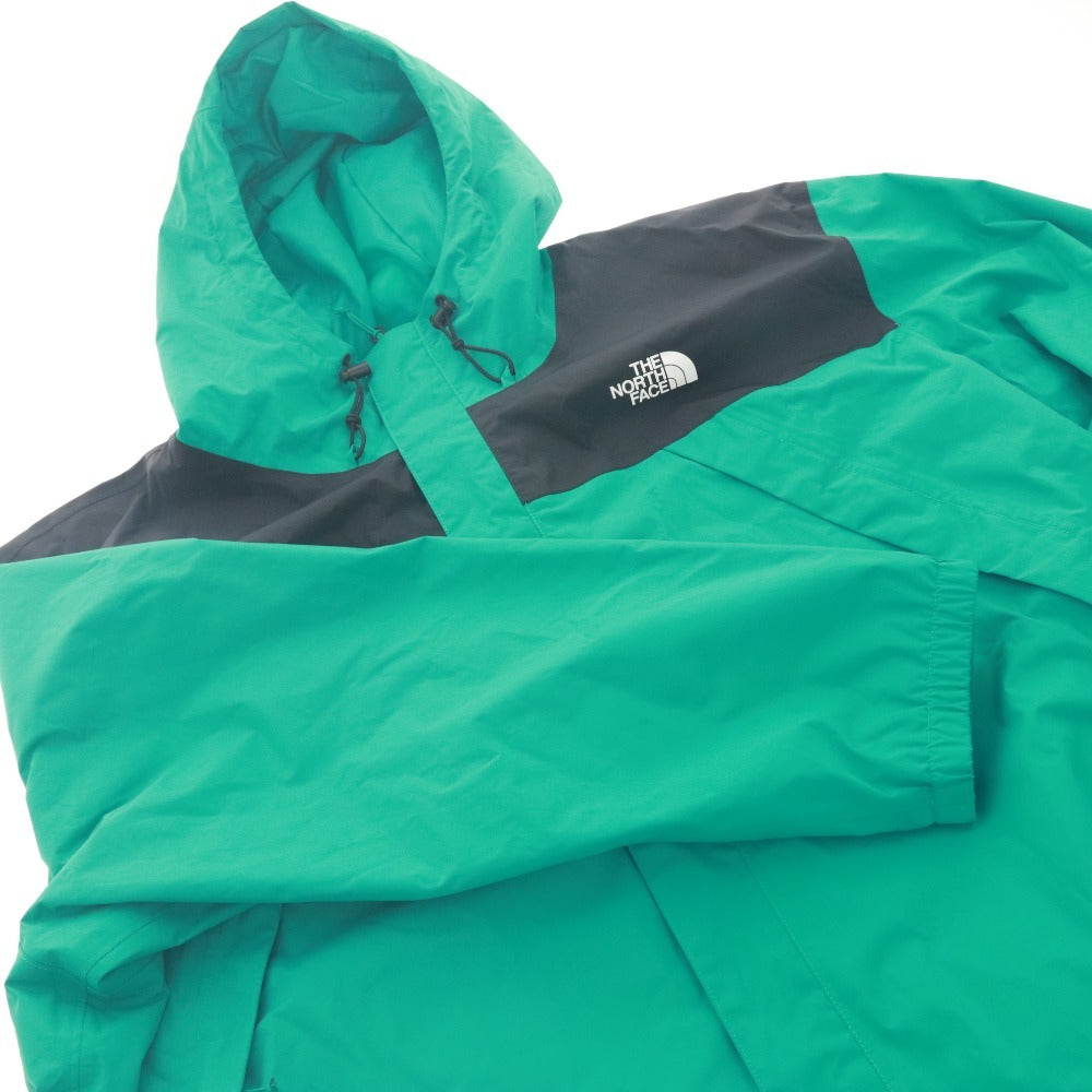 ■ THE NORTH FACE ノースフェイス ジャケット ジャンパー アウター ファスナー ポケット フード メンズ 4X ブルーグリーン系