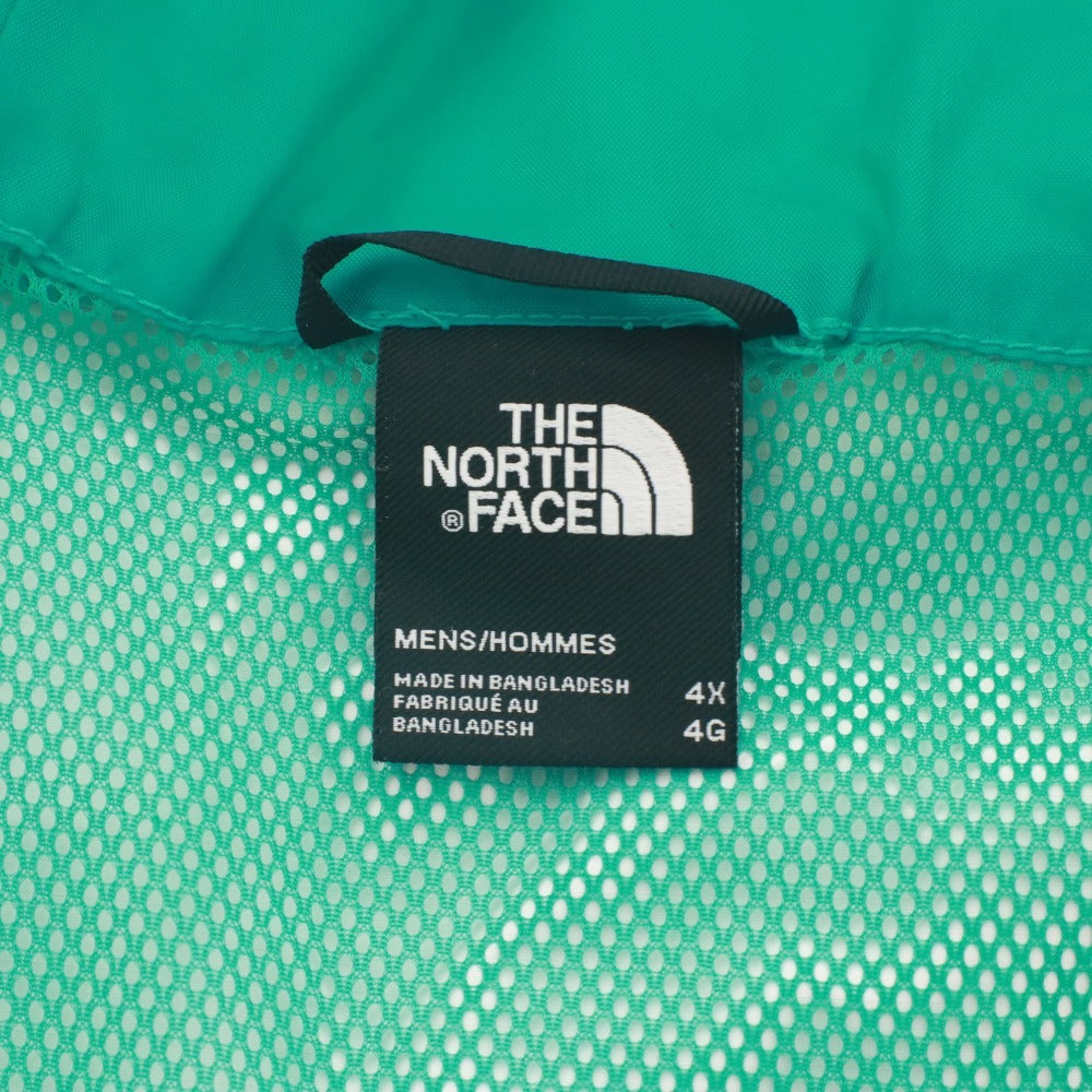 ■ THE NORTH FACE ノースフェイス ジャケット ジャンパー アウター ファスナー ポケット フード メンズ 4X ブルーグリーン系