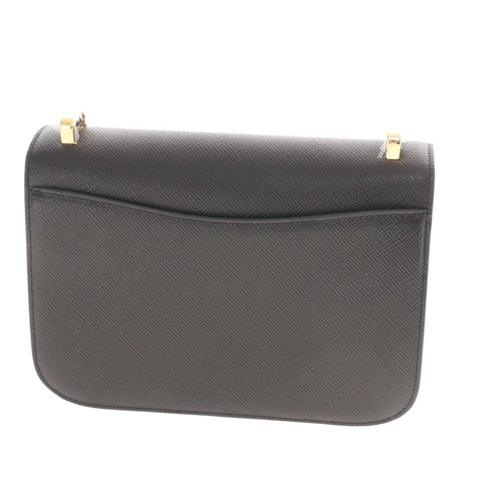 ■ PRADA プラダ サフィアーノレザー ショルダーバッグ 1BD320 鞄 トライアングルロゴ NERO レディース ブラック 付属品付き 未使用