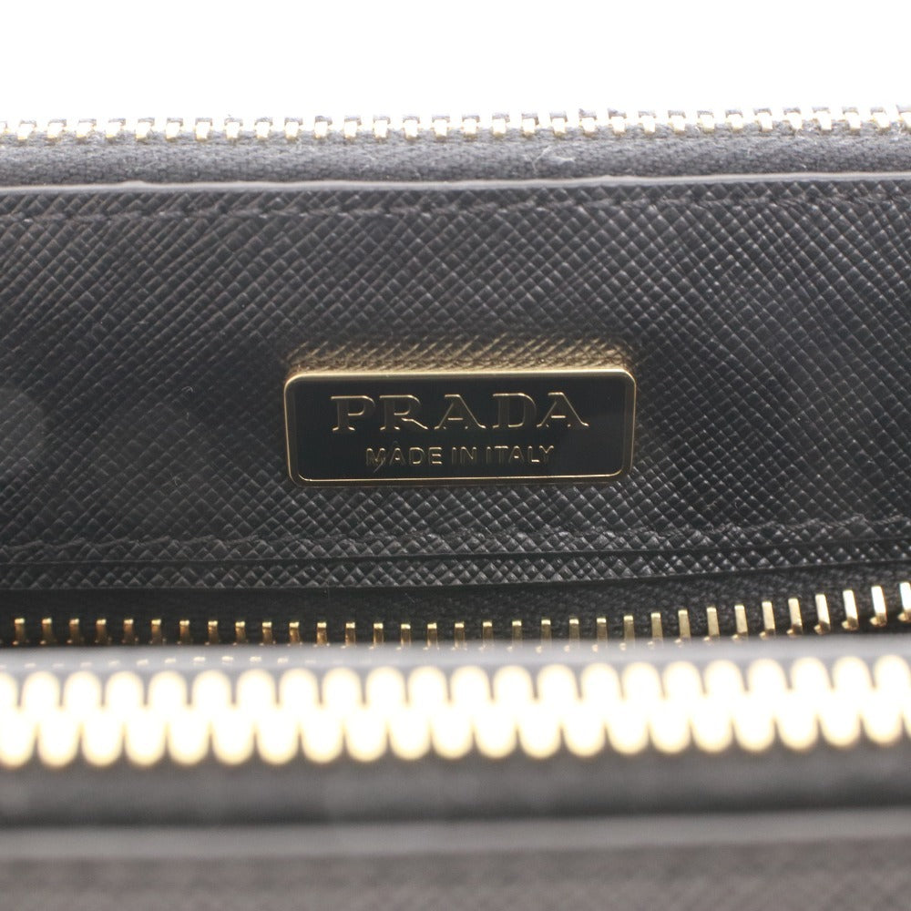■ PRADA プラダ ガレリア サフィアーノレザー ミニバッグ 1BA916 鞄 ショルダー 2way NERO レディース ブラック 付属品付き 未使用