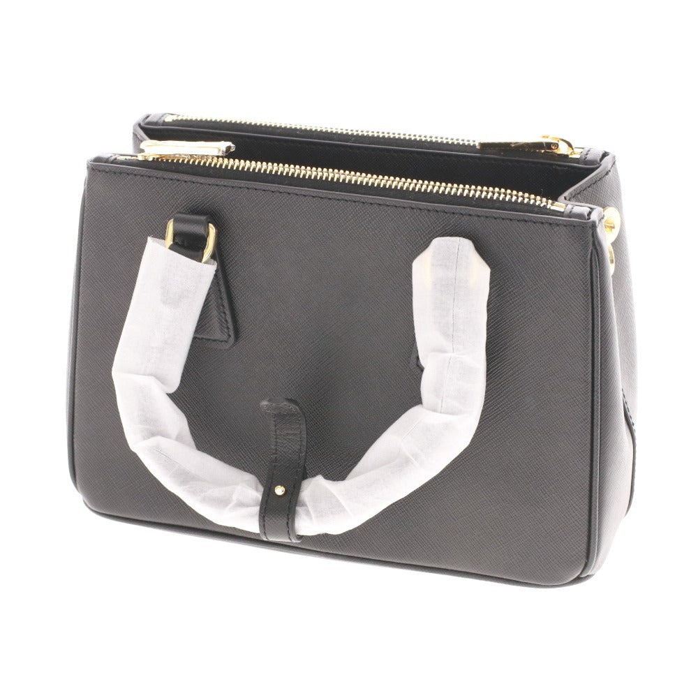 ■ PRADA プラダ ガレリア サフィアーノレザー スモールバッグ 1BA896 鞄 ショルダー 2way NERO レディース ブラック 付属品付き未使用