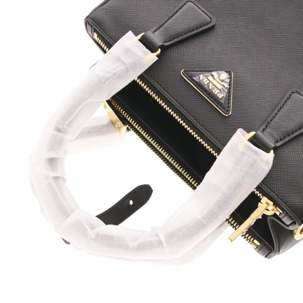 ■ PRADA プラダ ガレリア サフィアーノレザー スモールバッグ 1BA896 鞄 ショルダー 2way NERO レディース ブラック 付属品付き未使用