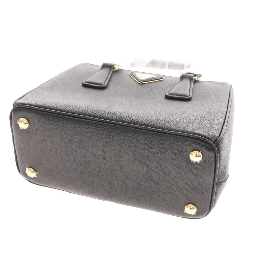 ■ PRADA プラダ ガレリア サフィアーノレザー スモールバッグ 1BA896 鞄 ショルダー 2way NERO レディース ブラック 付属品付き未使用