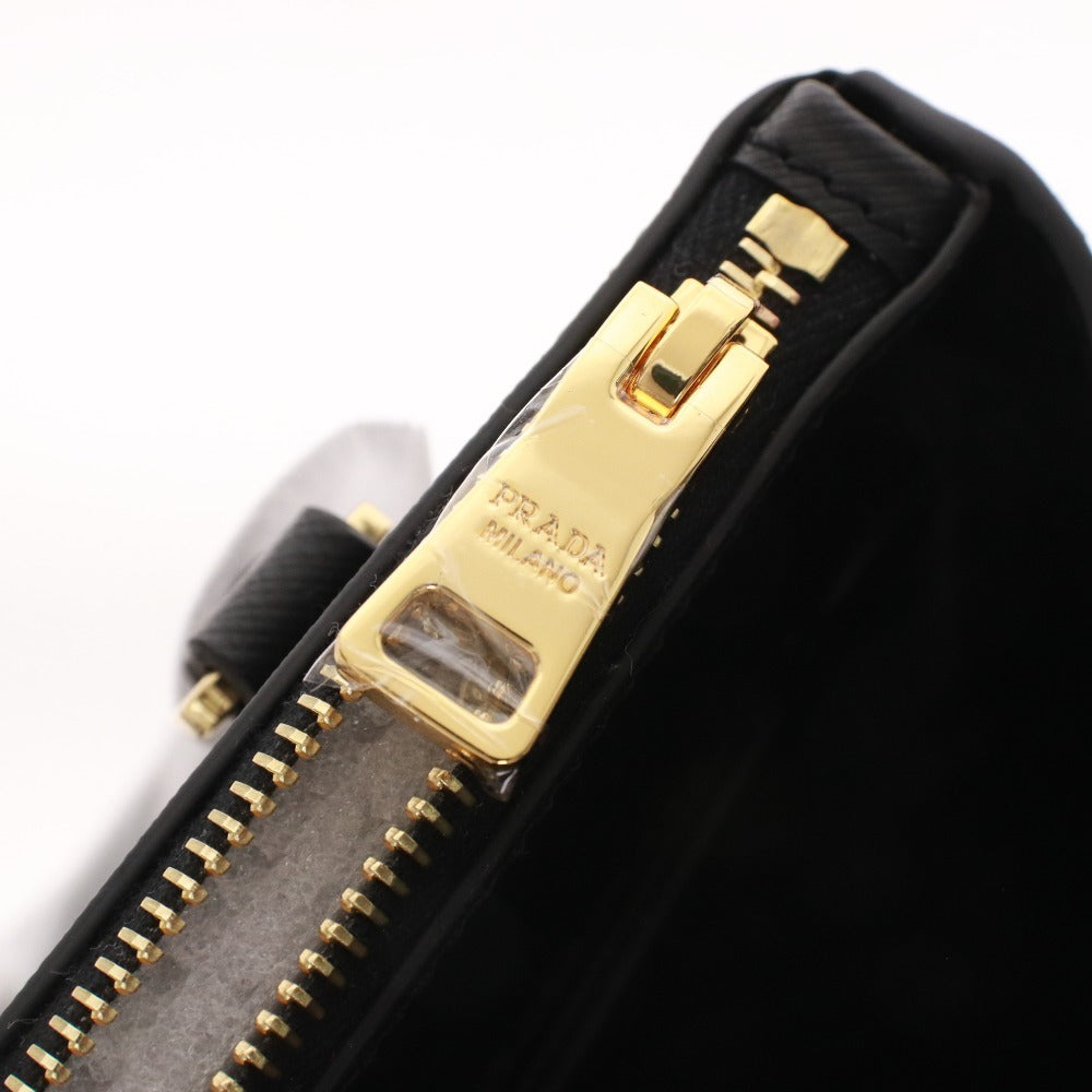 ■ PRADA プラダ ガレリア サフィアーノレザー スモールバッグ 1BA896 鞄 ショルダー 2way NERO レディース ブラック 付属品付き未使用
