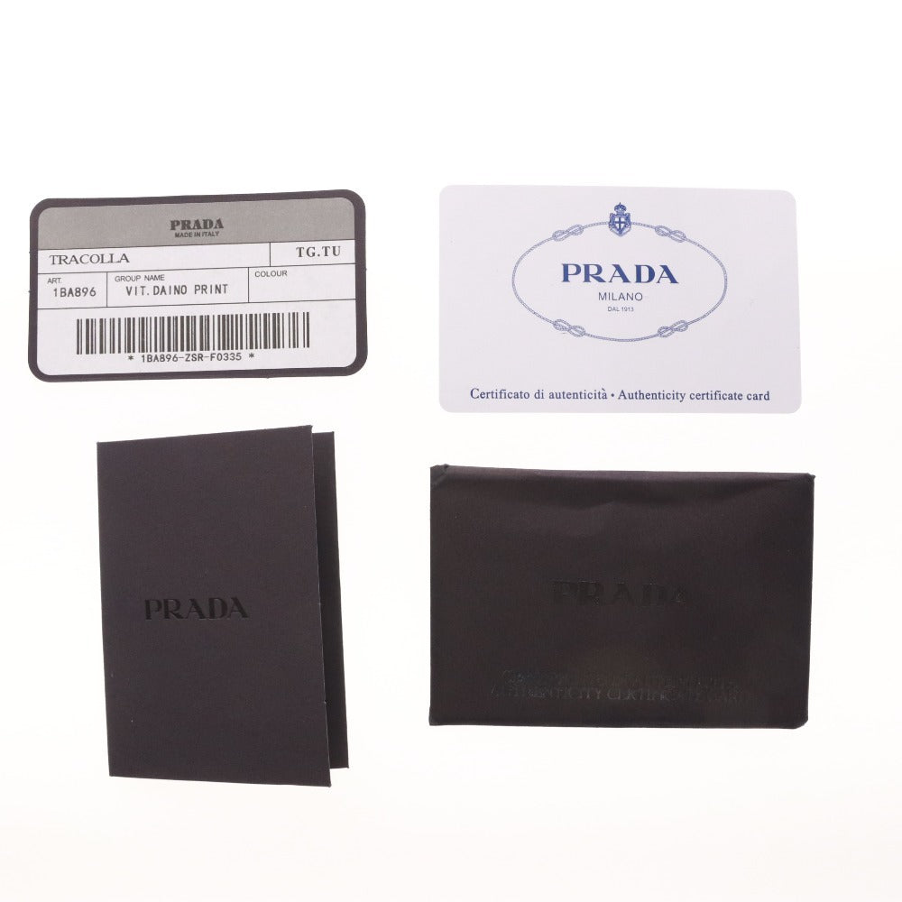 ■ PRADA プラダ ガレリア サフィアーノレザー スモールバッグ 1BA896 鞄 ショルダー 2way NERO レディース ブラック 付属品付き未使用