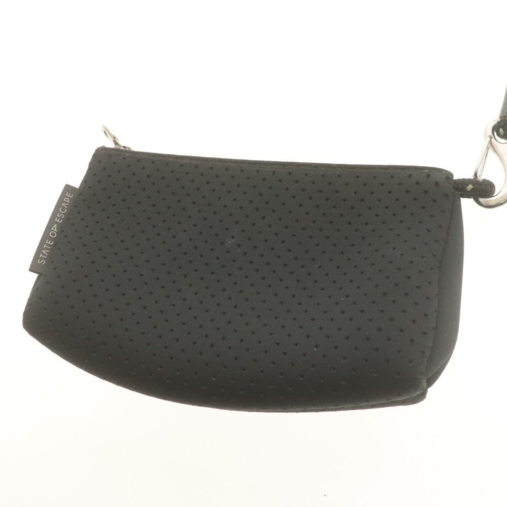 ■ STATE OF ESCAPE ステートオブエスケープ ハンド トートバッグ 鞄 メンズ レディース ブラック 黒 ポーチ付き