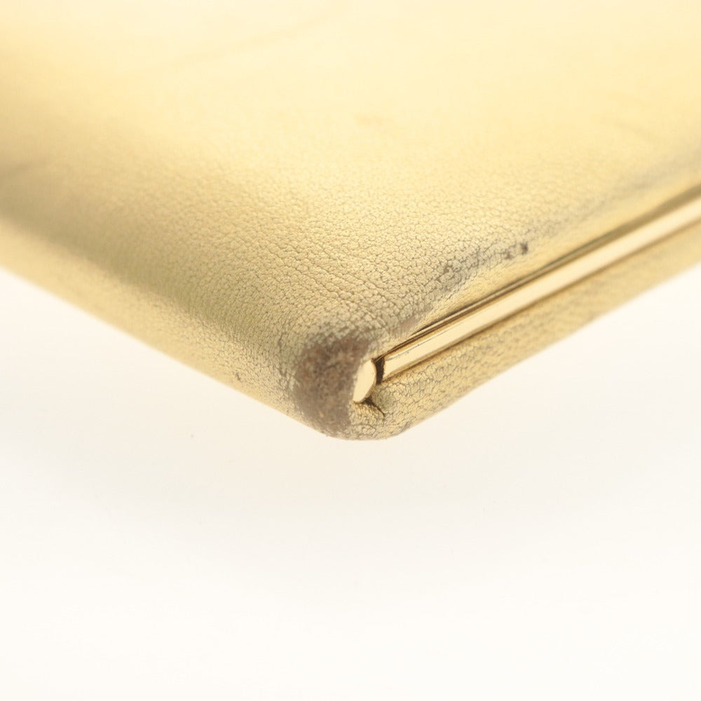 ■ EMPORIO ARMANI エンポリオアルマーニ 長財布 チェーン カード 札入れ レディース ゴールド