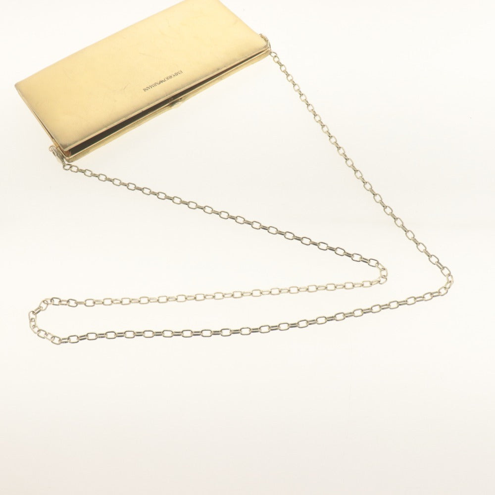 ■ EMPORIO ARMANI エンポリオアルマーニ 長財布 チェーン カード 札入れ レディース ゴールド