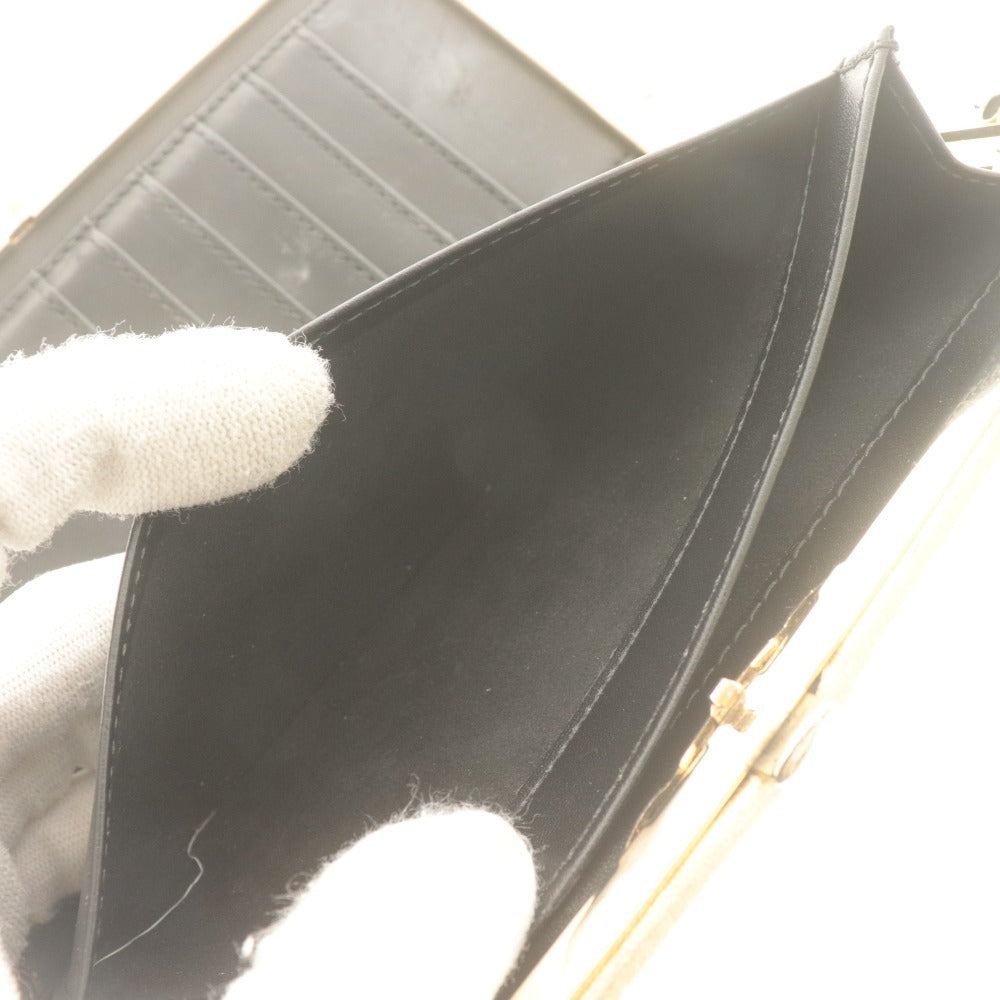 ■ EMPORIO ARMANI エンポリオアルマーニ 長財布 チェーン カード 札入れ レディース ゴールド