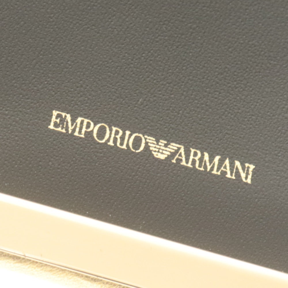 ■ EMPORIO ARMANI エンポリオアルマーニ 長財布 チェーン カード 札入れ レディース ゴールド