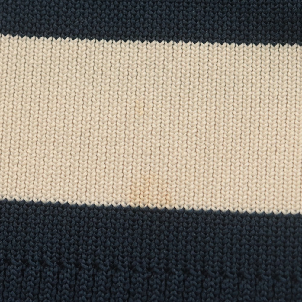 ■ BARNEYS NEWYORK バーニーズニューヨーク ロングワンピース ニット 長袖 トップス 日本製 レディース F (フリー) ネイビー ホワイト