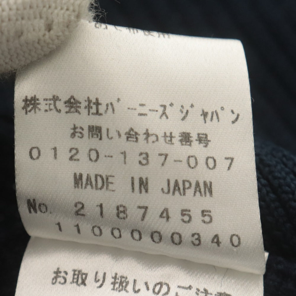 ■ BARNEYS NEWYORK バーニーズニューヨーク ロングワンピース ニット 長袖 トップス 日本製 レディース F (フリー) ネイビー ホワイト