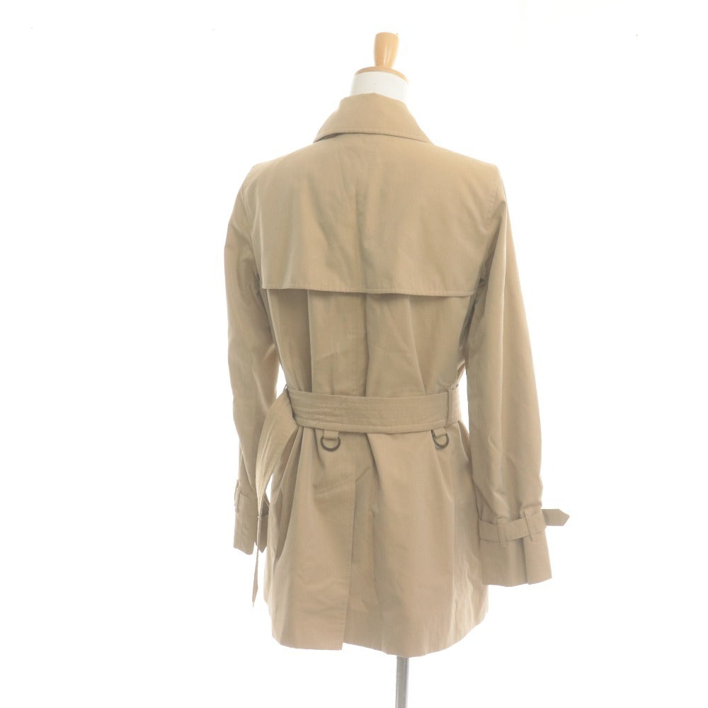 ■ BURBERRY LONDON トレンチコート ジャケット FRD43-195-51 長袖 アウター 襟 内側チェック柄 レディース 36 (S相当) ベージュ系