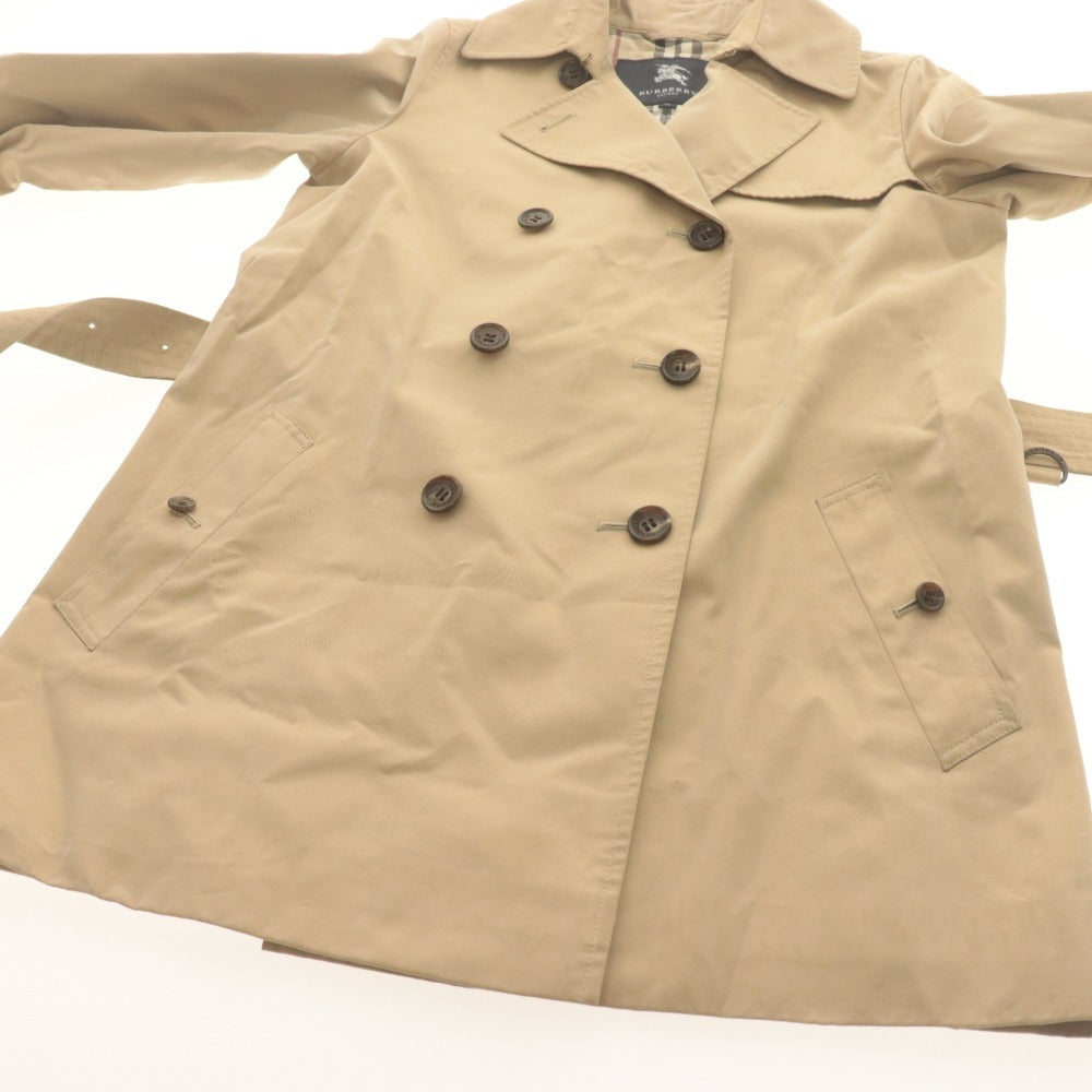 ■ BURBERRY LONDON トレンチコート ジャケット FRD43-195-51 長袖 アウター 襟 内側チェック柄 レディース 36 (S相当) ベージュ系