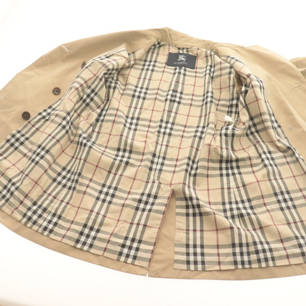 ■ BURBERRY LONDON トレンチコート ジャケット FRD43-195-51 長袖 アウター 襟 内側チェック柄 レディース 36 (S相当) ベージュ系