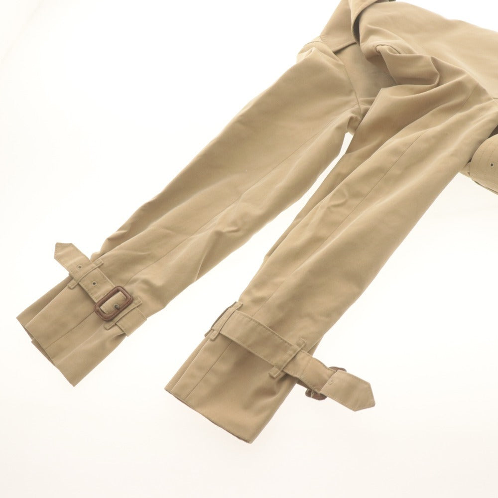 ■ BURBERRY LONDON トレンチコート ジャケット FRD43-195-51 長袖 アウター 襟 内側チェック柄 レディース 36 (S相当) ベージュ系