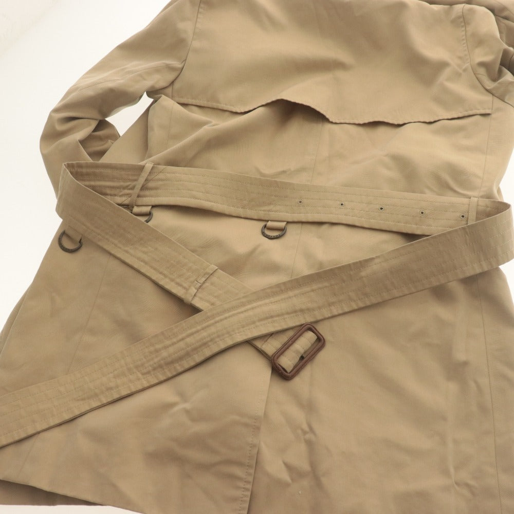 ■ BURBERRY LONDON トレンチコート ジャケット FRD43-195-51 長袖 アウター 襟 内側チェック柄 レディース 36 (S相当) ベージュ系