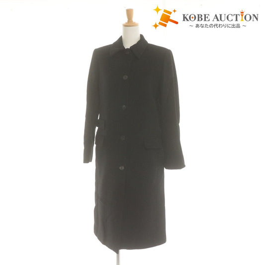 ■ RALPH PL LAUREN ロングコート ジャケット CO PL NA 2075 019 長袖 アウター カシミヤ100% 日本製 レディース 9 (M相当) ブラック 黒