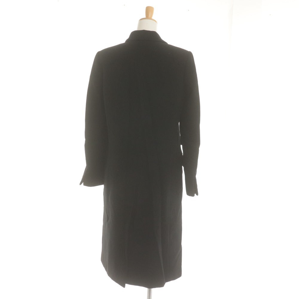■ RALPH PL LAUREN ロングコート ジャケット CO PL NA 2075 019 長袖 アウター カシミヤ100% 日本製 レディース 9 (M相当) ブラック 黒