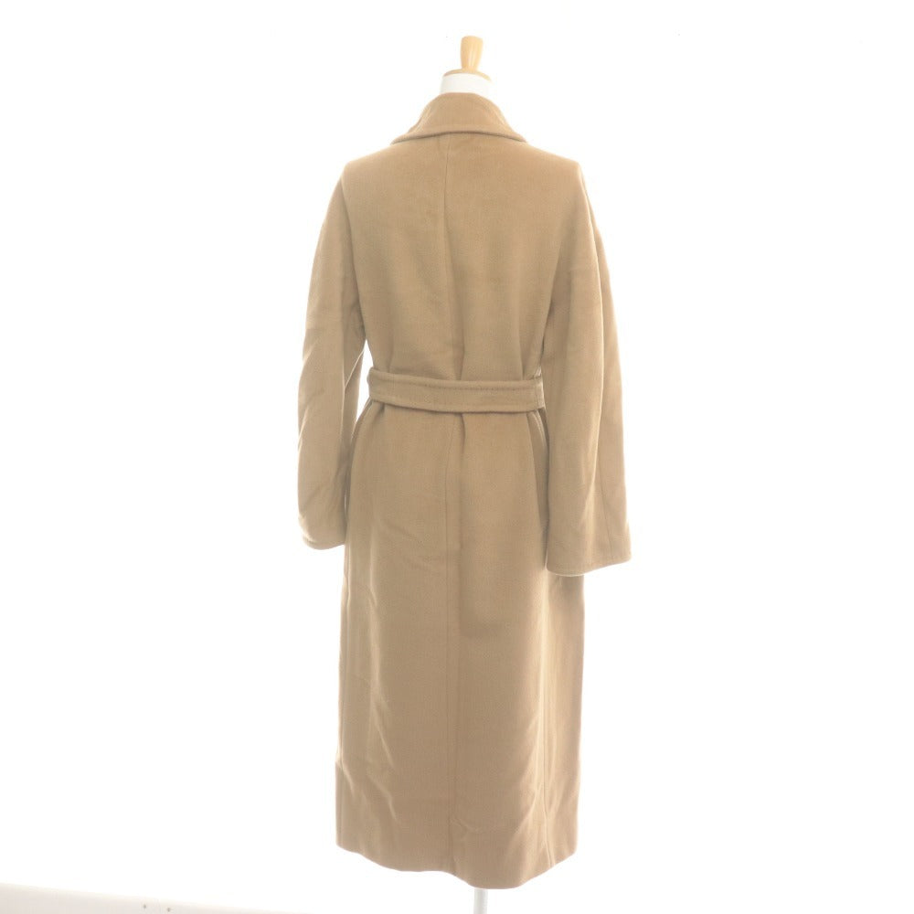 ■ MAX MARA マックスマーラ トレンチコート ロング 1600014 長袖 アウター ジャケット 襟 レディース 38 (M相当) ベージュ ハンガー付き