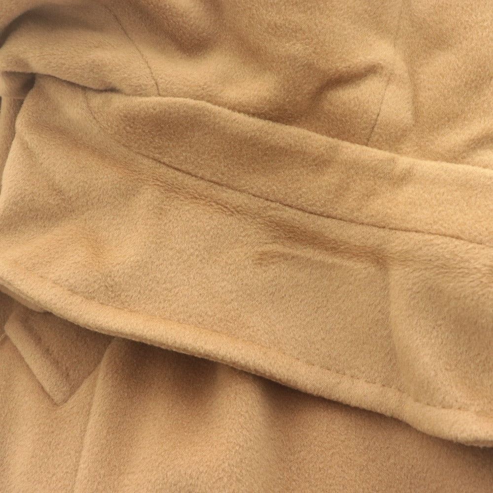 ■ MAX MARA マックスマーラ トレンチコート ロング 1600014 長袖 アウター ジャケット 襟 レディース 38 (M相当) ベージュ ハンガー付き