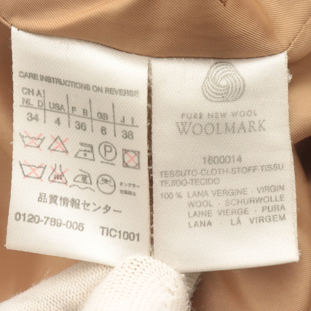 ■ MAX MARA マックスマーラ トレンチコート ロング 1600014 長袖 アウター ジャケット 襟 レディース 38 (M相当) ベージュ ハンガー付き