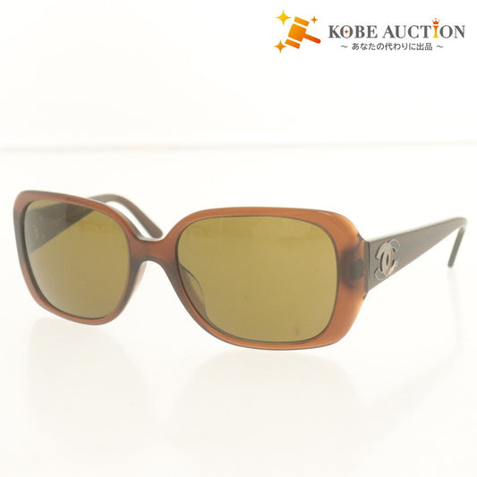 ■ CHANEL シャネル サングラス 5101 c.538/73 57□18 130 イタリア製 ラインストーン メガネ 眼鏡 メンズ レディース 付属品付き