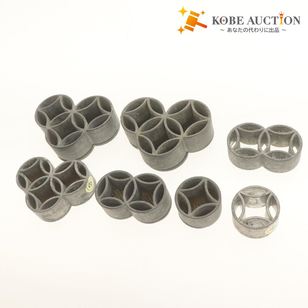 ■ 剣山 花留め 12点セット まとめ 三つ輪 二つ輪 一つ輪 丸型 フラワーアレンジメント 生け花 固定 華道具