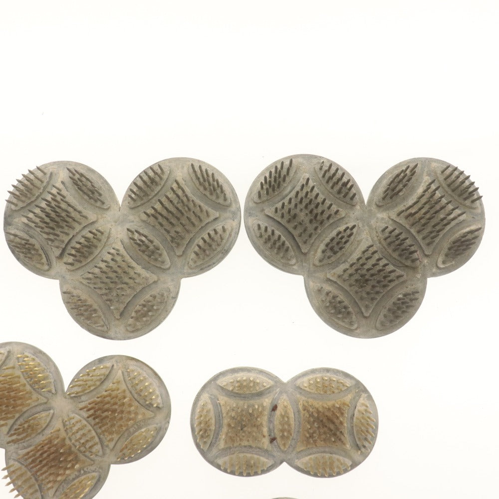 ■ 剣山 花留め 12点セット まとめ 三つ輪 二つ輪 一つ輪 丸型 フラワーアレンジメント 生け花 固定 華道具