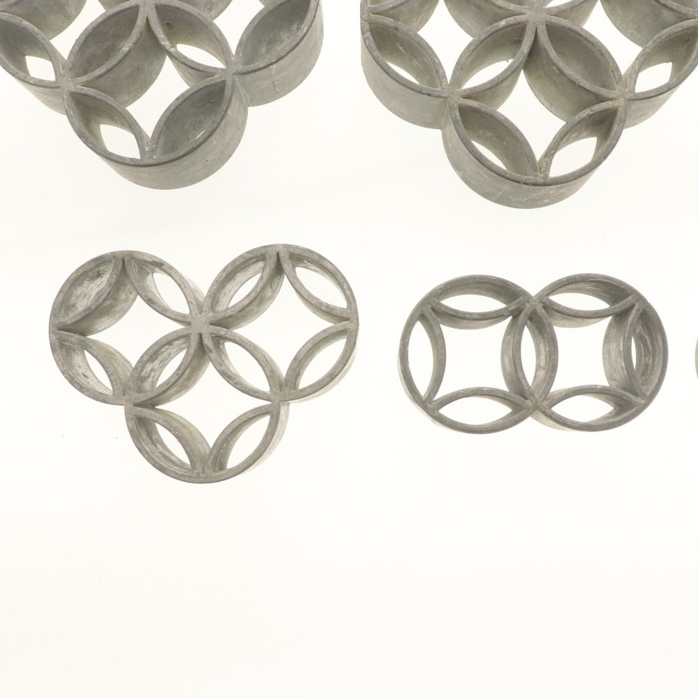 ■ 剣山 花留め 12点セット まとめ 三つ輪 二つ輪 一つ輪 丸型 フラワーアレンジメント 生け花 固定 華道具