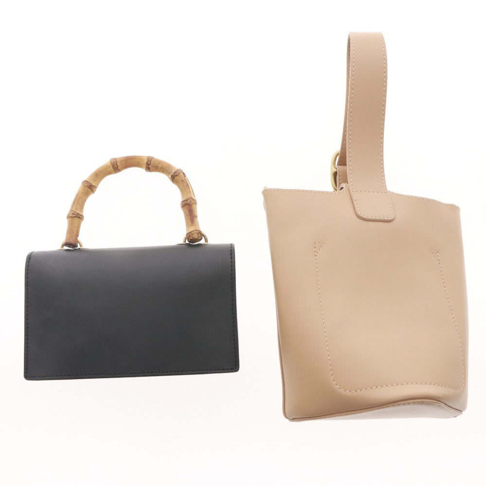 ■ Maison Vincent Ambillion Shoulder Bag Set (2-Piece Set) - Women's, Beige, Black