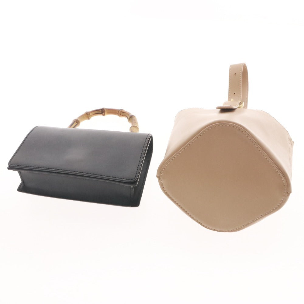 ■ Maison Vincent Ambillion Shoulder Bag Set (2-Piece Set) - Women's, Beige, Black