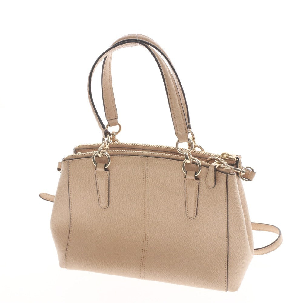 ■ コーチ ハンドバッグ ショルダーバッグ 鞄 ミニクリスティーキャリーオール レザー レディース ベージュ