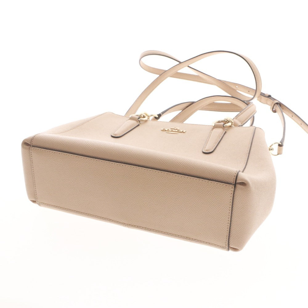 ■ コーチ ハンドバッグ ショルダーバッグ 鞄 ミニクリスティーキャリーオール レザー レディース ベージュ