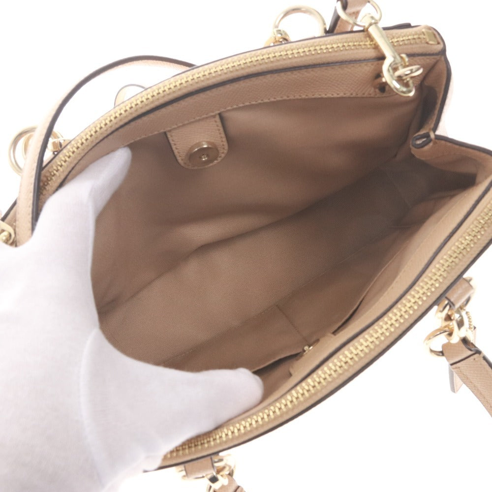 ■ コーチ ハンドバッグ ショルダーバッグ 鞄 ミニクリスティーキャリーオール レザー レディース ベージュ