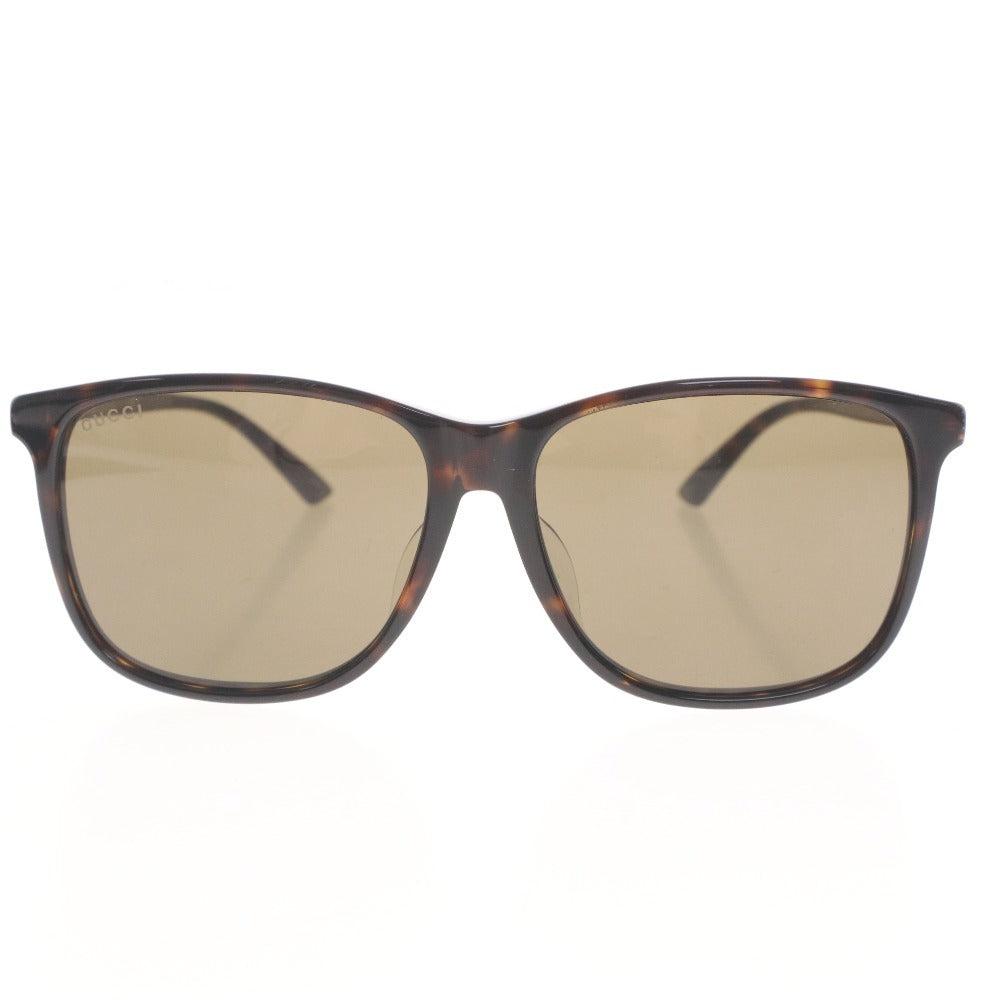 ■ グッチ サングラス GG0017SA 002 58□15-145 アイウェア べっ甲 スクエア 度なし メンズ レディース ブラウン 付属品付き