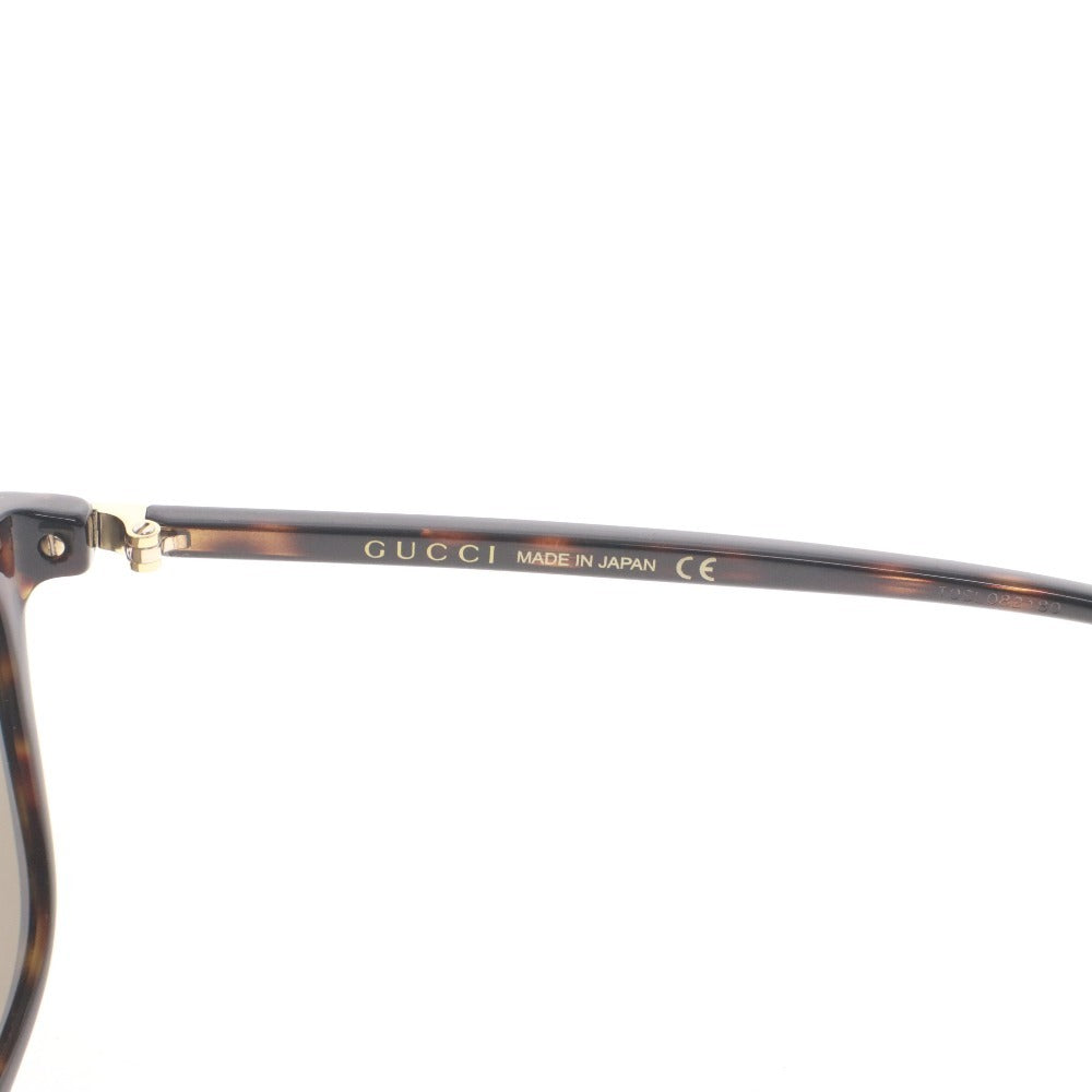 ■ グッチ サングラス GG0017SA 002 58□15-145 アイウェア べっ甲 スクエア 度なし メンズ レディース ブラウン 付属品付き