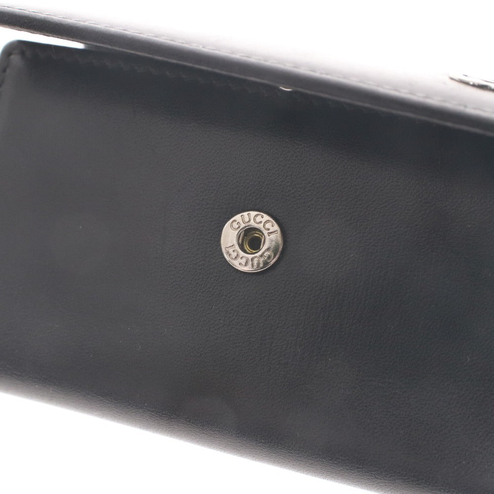 ■ グッチ キーケース 6連 インターロッキングG 小物 メンズ レディース ブラック