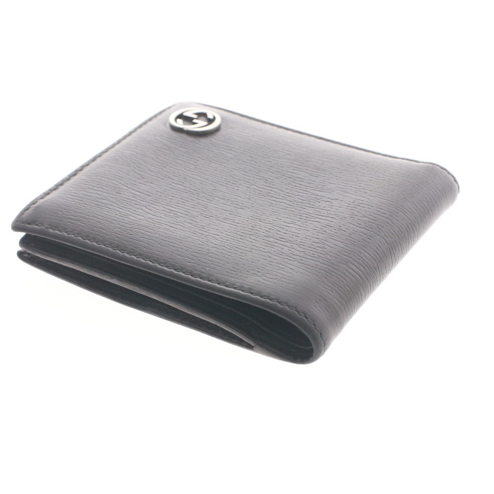 ■ Gucci Bifold Wallet with Interlocking G, Men's, Black