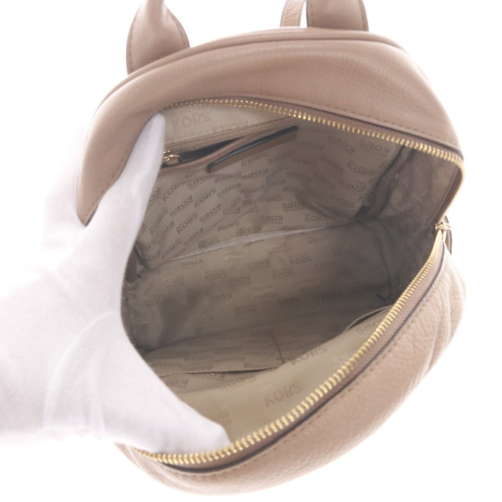 ■ マイケルコース リュック 鞄 ロゴ レディース ベージュ