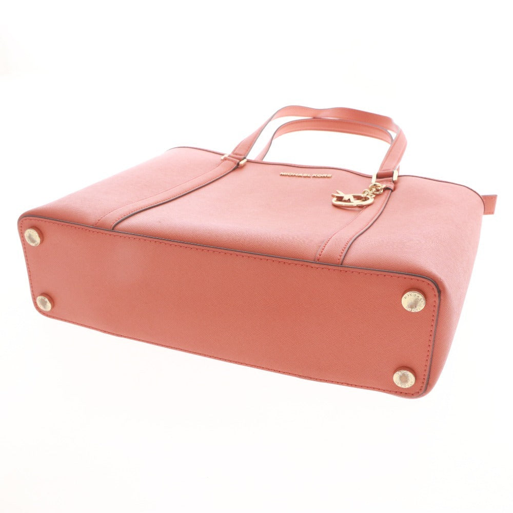 ■ マイケルコース トートバッグ 鞄 ロゴ MKチャーム レディース オレンジ