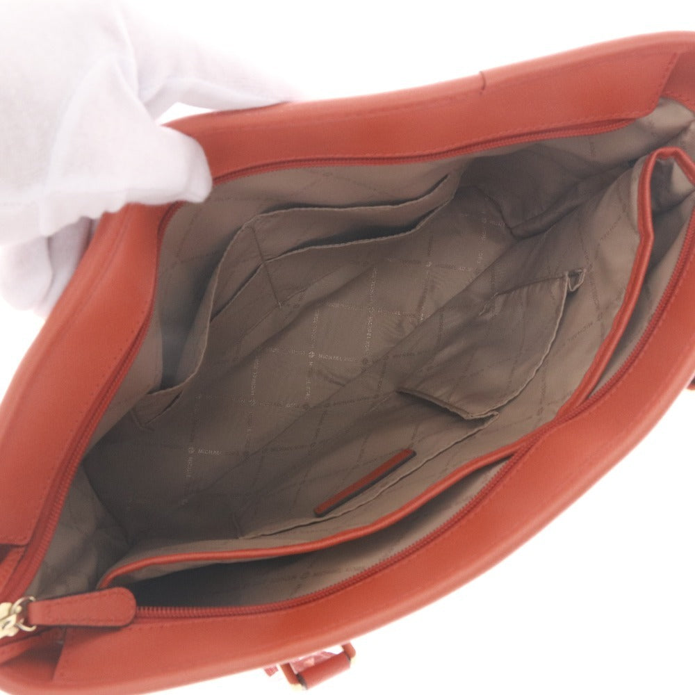 ■ マイケルコース トートバッグ 鞄 ロゴ MKチャーム レディース オレンジ