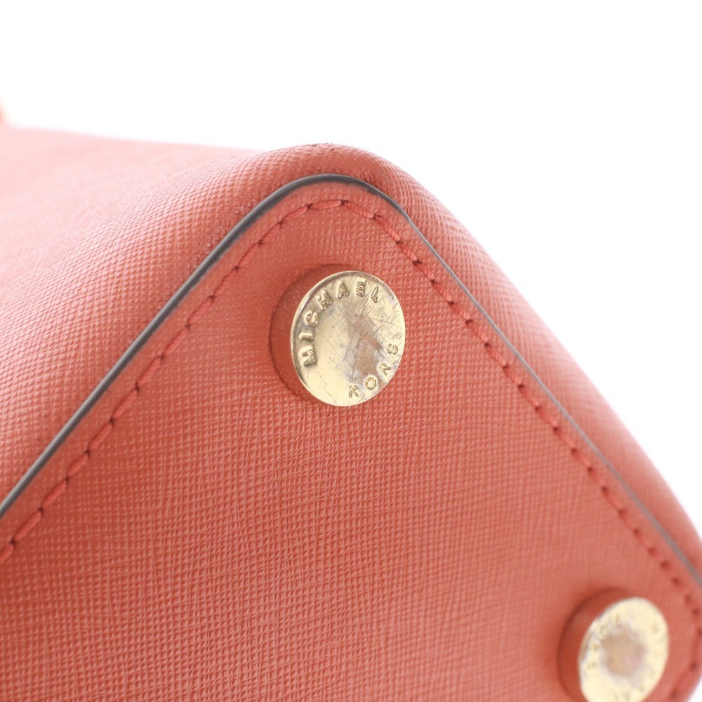 ■ マイケルコース トートバッグ 鞄 ロゴ MKチャーム レディース オレンジ