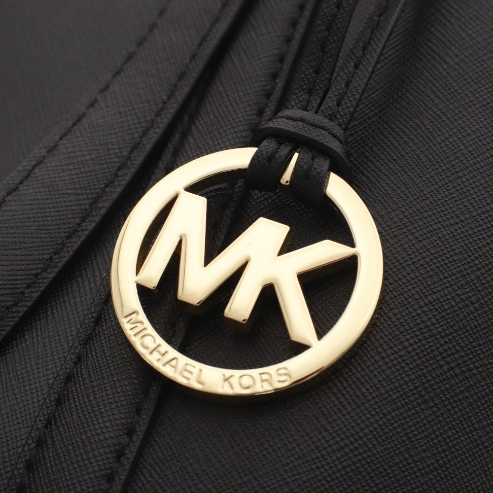 ■ Michael Kors Tote Bag with Logo MK Charm, Women's, Black