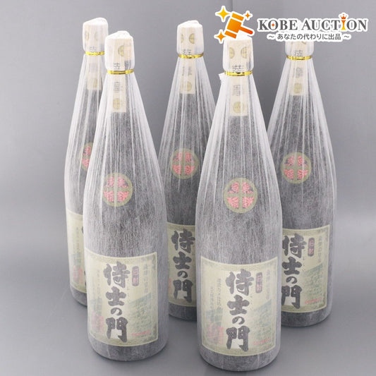 ■ 酒 芋焼酎 侍士の門 5本セット まとめ売り 1800ml 25％ 鹿児島 太久保酒造 未開栓 未使用