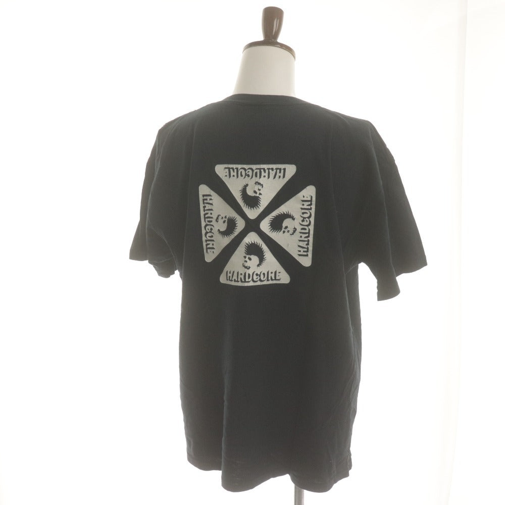 ■ SKULL SKATES スカルスケーツ Tシャツ 半袖 トップス ハードコア スカル プリント ヴィンテージ メンズ XL ブラック系