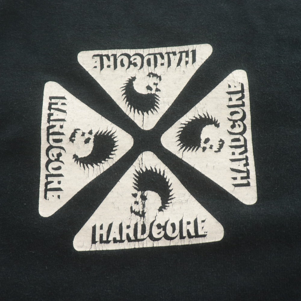 ■ SKULL SKATES スカルスケーツ Tシャツ 半袖 トップス ハードコア スカル プリント ヴィンテージ メンズ XL ブラック系
